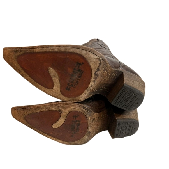 Vintage Corral Womens Lizard Leather Boots 9.5 Cowgirl - Picture 5 of 16